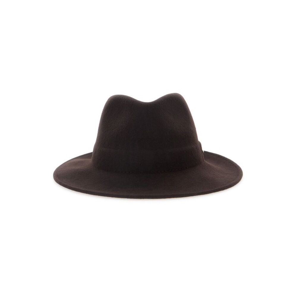 Twinset Women Brown Tech Fabric Cap With Visor And Pompon For Women